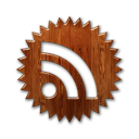 rss,badge,feed,wood,subscribe icon