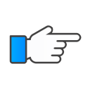 hand, right svg vector icon