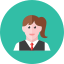 1, waitress svg vector icon