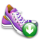 shoes,down,descend,download,fall,decrease,descending icon