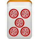 dora, mahjong, red icon