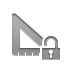 ruler,square,lock,open icon