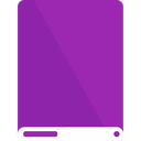 drive, purple, white icon
