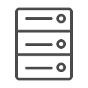 server, server , server line svg vector icon