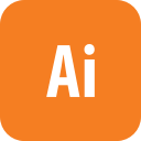 adobe, illustrator, rounded svg vector icon