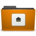 orange,folder,remote icon