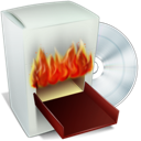 box, burn icon