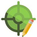 aim,pencil icon