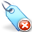 blue, delete, tag icon