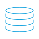 data, database, db, hosting, server, storage svg vector icon
