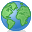 earth, green, planet, publish icon