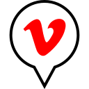 pin, social, vimeo svg vector icon