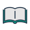book, novela, read, reading, resolutions, study, text svg vector icon
