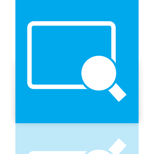 magnifier, mirror icon