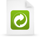 document, file, green, paper icon