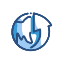 arrow, media, network, social svg vector icon