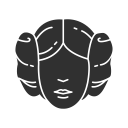 carrie fisher, general leia organa, princess leia, starwars svg vector icon