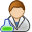 male, scientist icon