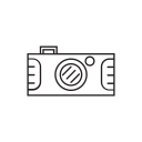 camera, dslr, flash, lens, pictures svg vector icon