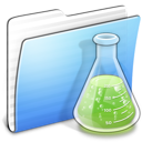 aqua, copy, experiments, folder, stripped icon
