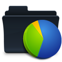 chart,folder,badged,graph icon