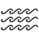 holiday, ocean, river, sea, summer, water, waves svg vector icon