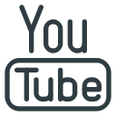 logo, media, social, youtube svg vector icon