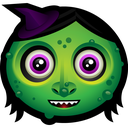 apple, fruit, hat, lady, poison, spell, witch icon