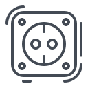 electric, electricity, energy, plug, power, powerpoint, socket svg vector icon