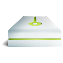 hdd, lime icon