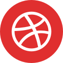 dribbble, media, online, social svg vector icon
