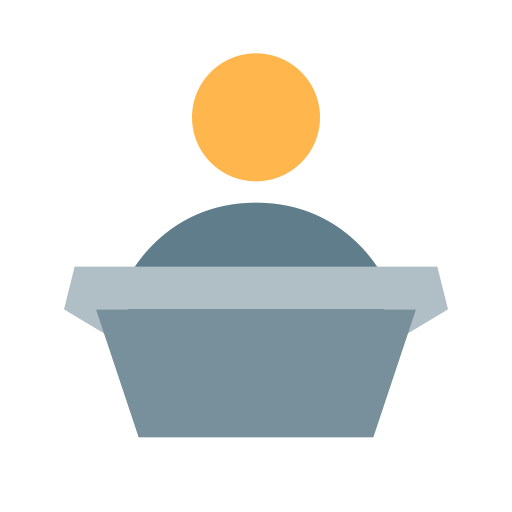 Podium With Speaker svg vector icon