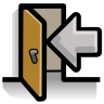 exit,quit,logout,sign out,log out icon