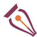 calligraphic, draw icon