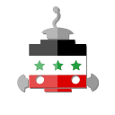 bot, flag, iq, iraq, robot, telegram svg vector icon