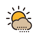 day, sand, sandstorm, sun, weather svg vector icon