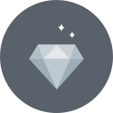 diamond, gem, luxury, sparkle, value, wealth svg vector icon