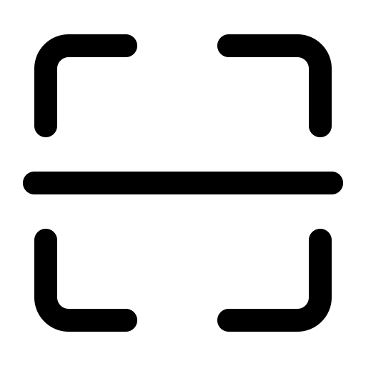 font Scanning svg vector icon