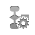 flowchart,gear icon