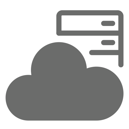 Pitch On Cloud Hosting svg vector icon