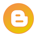 blogger, circle, gradient, gradient , , social media svg vector icon