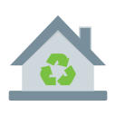 eco, home, waste svg vector icon