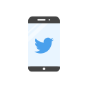 bird, mobile, twitter, twitter logo svg vector icon