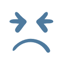 emoji, emot, pain, sad svg vector icon