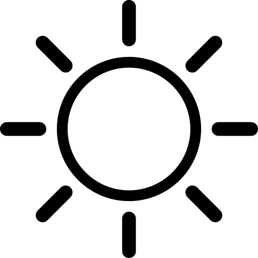 Sunny svg vector icon