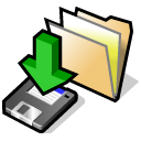 beos, downloads, folder icon