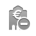 bank,euro,delete icon