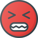 angry, emoji, emote, emot, emot svg vector icon