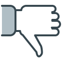 communication, facebook, hand, media, social, unlike svg vector icon
