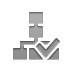 organizational,chart,checkmark icon